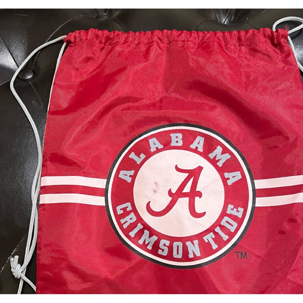 University of Alabama Drawstring Bag, 18x14 , pre owned